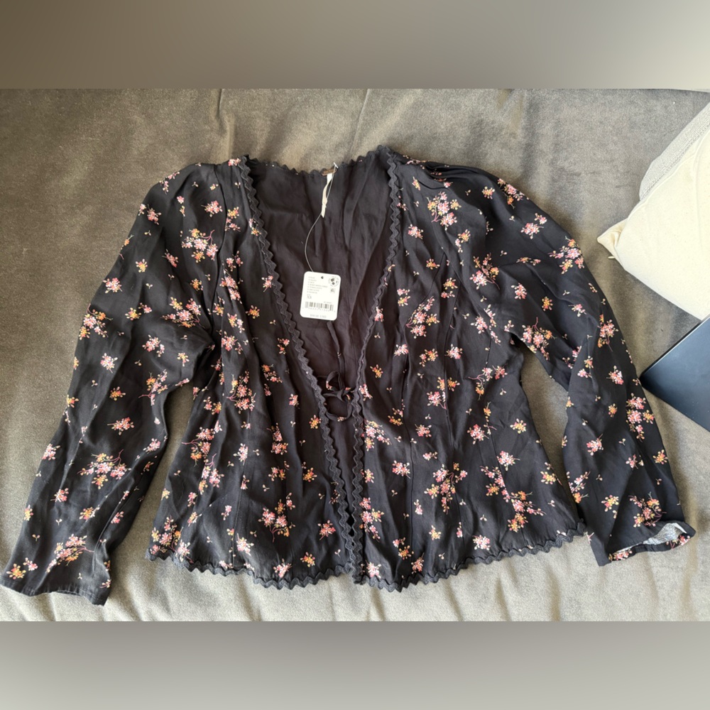 Floral Black Women's Top Free People El Paso